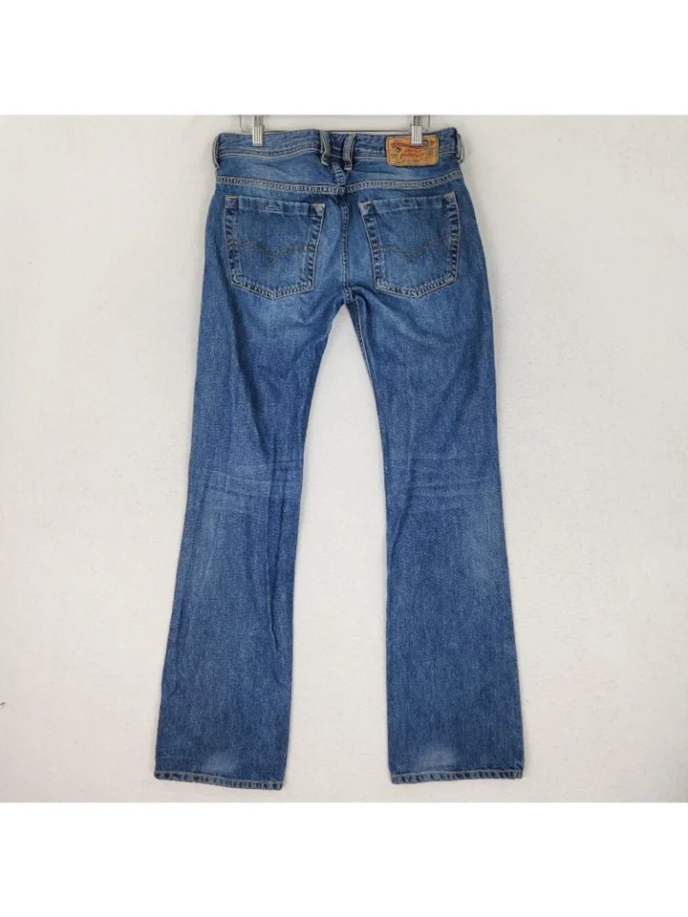 Diesel Jeans Mens 29x32 Blue Zatiny Bootcut Denim Medium Wash Button Fly Casual